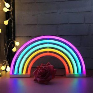 Cute Rainbow Light Signs for Kids Gift's Gift LED Rainbow NeonSigns Rainbow Lamp
